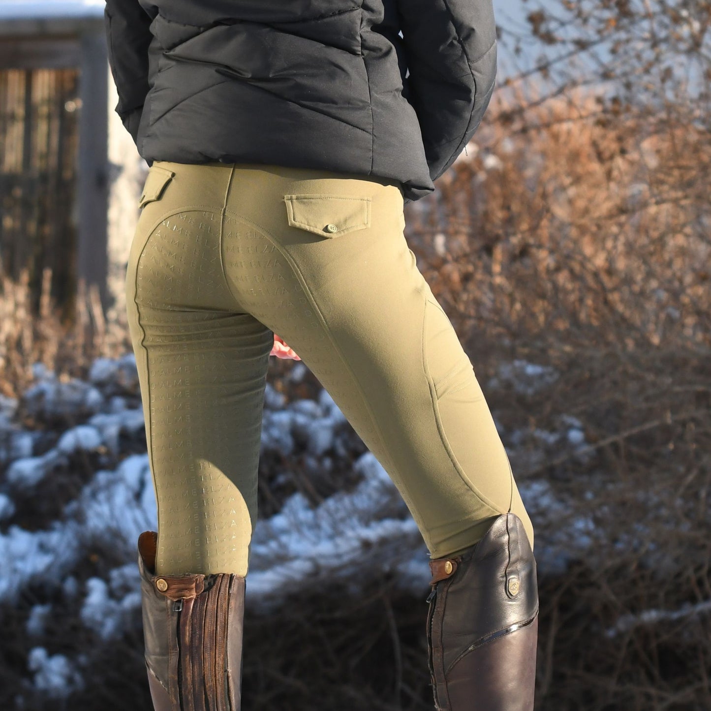 The Equine Athleisure Leggings - Olive green